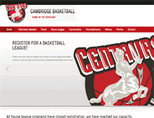 Tablet Screenshot of cambridgebasketball.com
